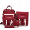 Internet Celebrity Backpack Set Female Students Korean Version of Fashionable Versatile Backpack Middle High School Students  Large Capacity Backpack