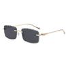 Metal Square Sunglasses With Pc Lenses For Outdoor And Party Looks