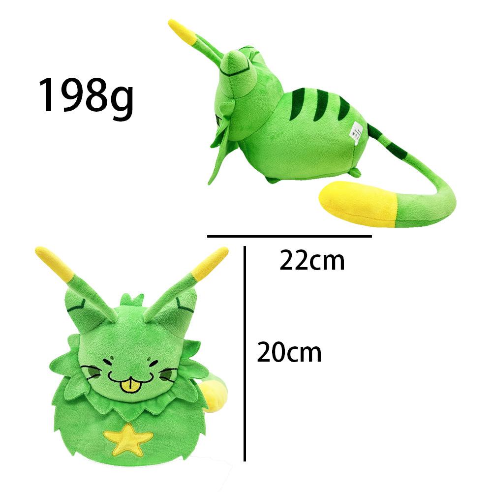 New Regretevator Gnarpy Green Cat Plush Toy