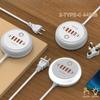 PD 50W Multi-Port-Ladegerät Typ C Schnellladung EU US Stecker Wandladegerät 6-Port USB Schnell-Handyladegerät mit Touch-LED/ Fülllicht