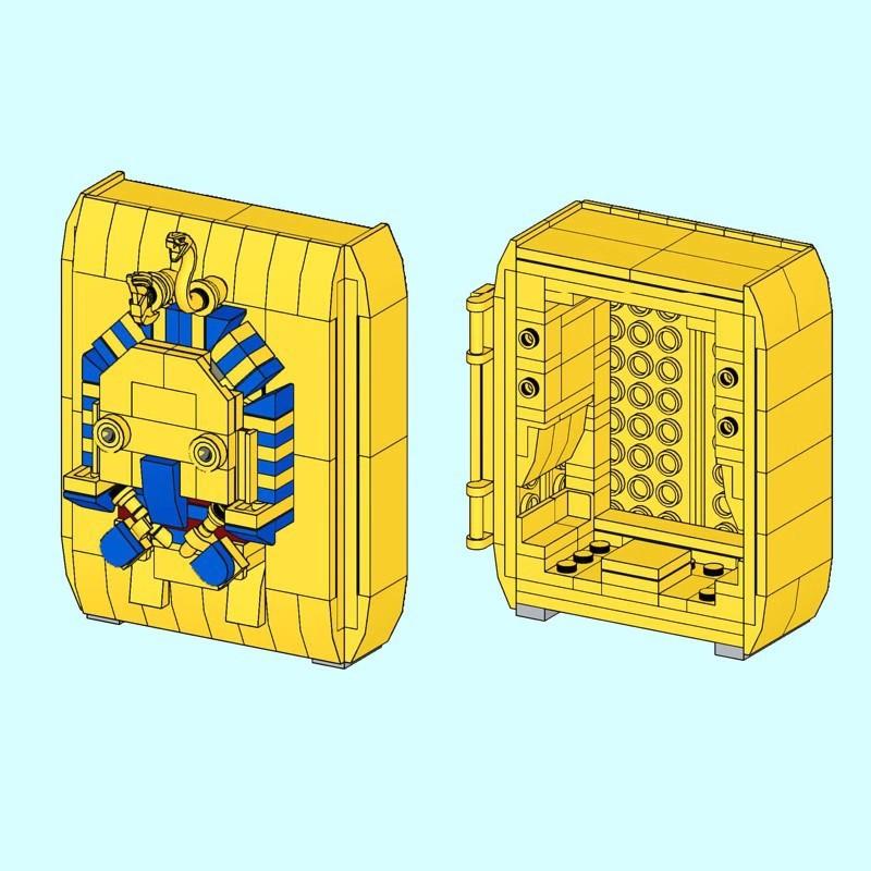 Bricklink Action Figures Egyptian The Mummy of The Pharaoh Brickheadz Sets Building Blocks Toys for Gift Brick Big Head