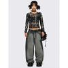 Foreign Trade Original Order Min * Ga American Vintage Distressed Washed Straight Slimming Loose Casual Wide Leg Jeans 1468