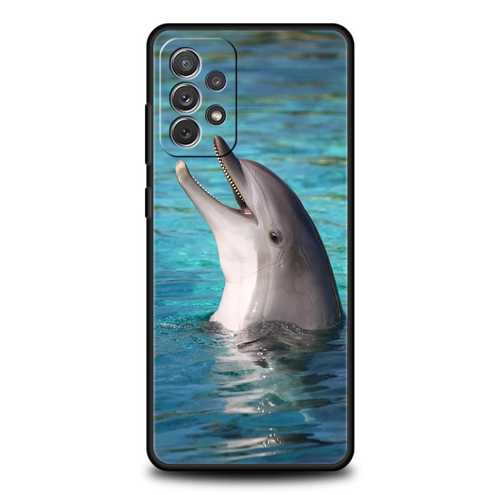 Ocean Animal Dolphin Phone Case For Samsung Galaxy A51 A71 A21S A12 A11 A31 A41 A03s A52 A32 A22 A13 A23 A33 A53 A73 5G Cover