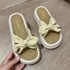 Platform slippers women's summer wear fashion 2025 new one-pedal beach sandals with skirt cool slippers