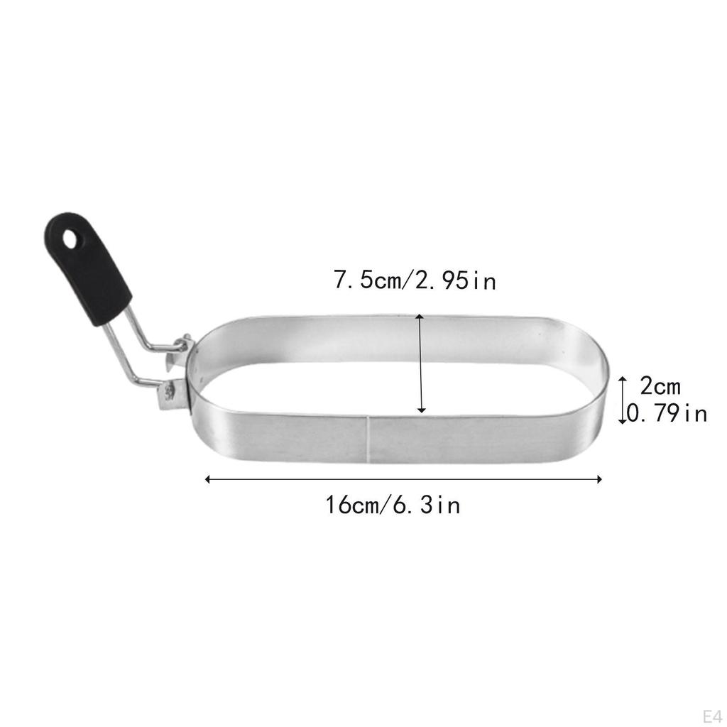 Egg for Griddle Kitchen Gadget Stainless Steel Crumpet Pancake Shaping Camping Hotel