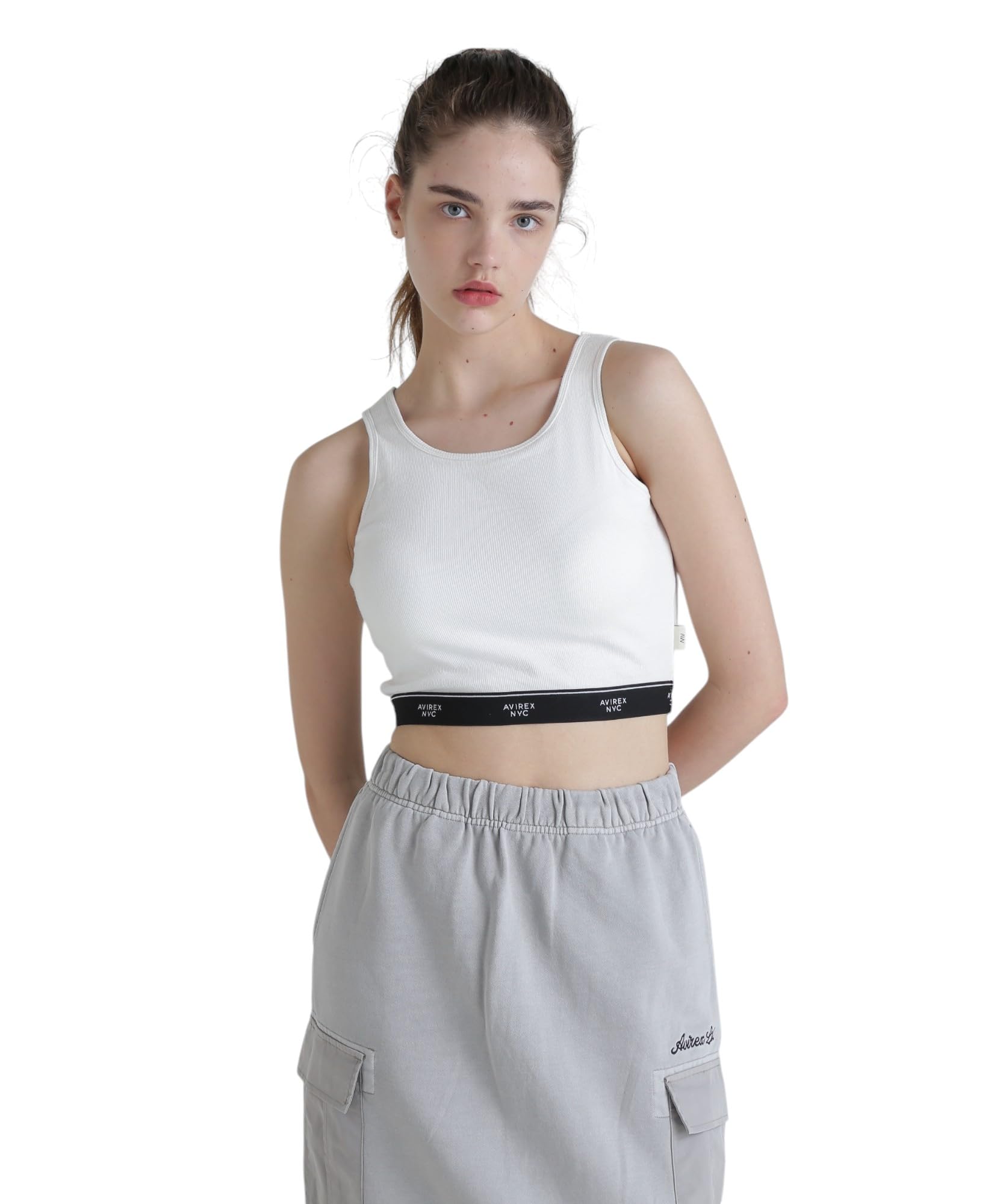 

Топ бюстгальтера Avirex с логотипом и резиновой лентой, женский, M, 033, Молочно-белый, 783-5137601