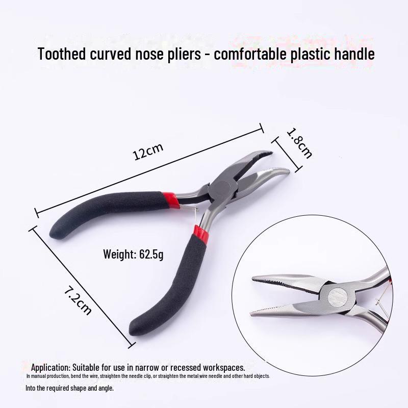 DIY Jewelry Needle-Nose Pliers: Handmade Accessory Tool for Bracelets, Necklaces, and Pearl Stringing.