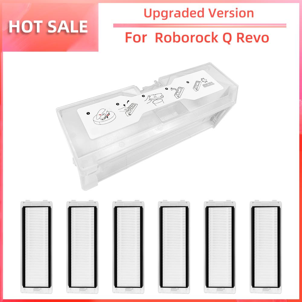 Compatibil cu Roborock Q Revo Dust Box HEPA Filtru Robot Aspirator Piese de schimb Accesorii