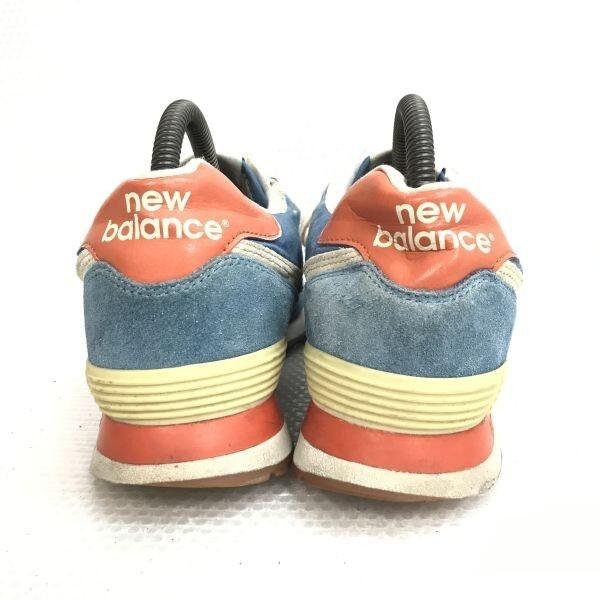 new balance 574 Low-Cut Sneakers [26.0/Blue/Suede] Trainers(USED)