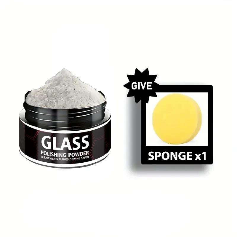 

Glass Polishing Powder - Scratch Repair Kit Enhance Transparency for Home Auto Glass Crystal Clear