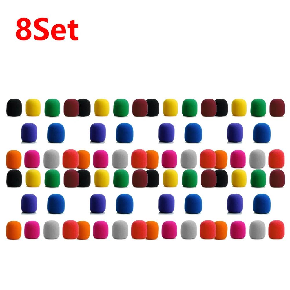 100/10PCS Mic Sponge Covers 10/1Set Anti-Spray Karaoke DJ Mic Foam Protective Sleeves 10 Colors Wireless Microphone Pop Filters