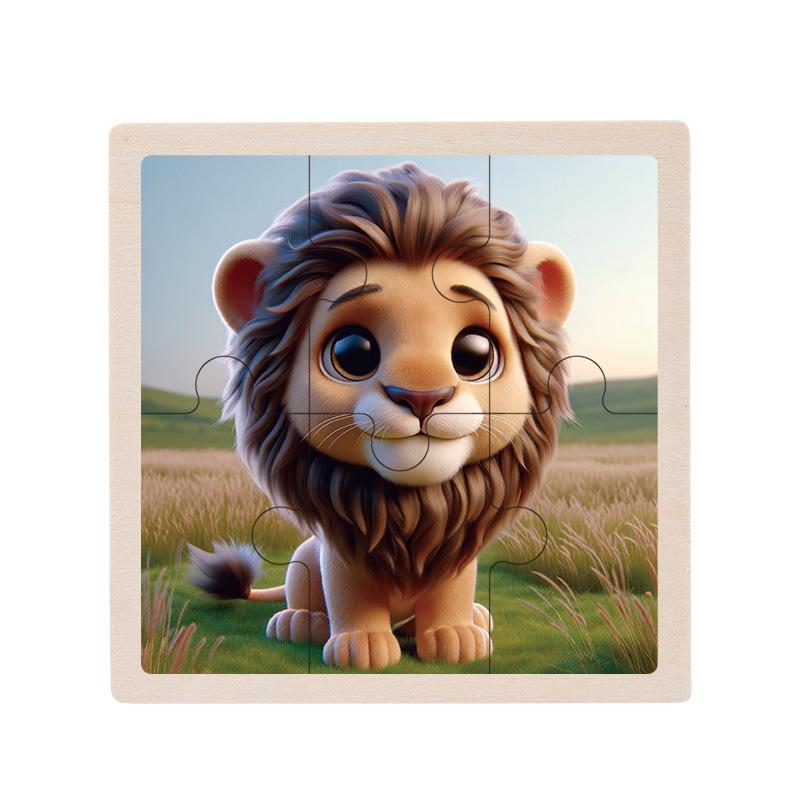 Wooden Educational Jigsaw Puzzle for Toddlers, Ages 1-5