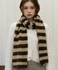 Tatiana Biscotti Striped Fur Muffler Mf8131