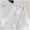 100% Cotton Embroidered Blouses Women Shirt Mid-sleeve Hollow Summer Top O-neck Loose Casual Button Up White Female Shirt