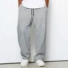 Herren Elastischer Bund mit Kordelzug Waffelstruktur Lässige Hose Locker Gerades Bein Komfort Tägliche Lange Hose