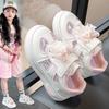 Girls' Sports Shoes Children's Breathable Mesh Board Shoes 2025 New Pearl Bow Casual Shoes Girls' White Shoes