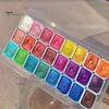 20/24 Colors Watercolor Paint Set Seamless Blending High Transparency Fine Pigment Distribution Natural Gum Portable Palette