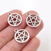 Fashion Antique Silver Plated Five-Pointed Star Heart Cute Handmade Charms Pendant:DIY for bracelet necklace