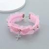 Angel Wings Gothic Lace Rivet Choker Necklace, Lolita Cyberpunk Retro Clavicle Jewelry Accessories for Women