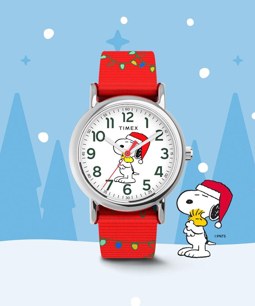 Taimaegseu X Peanuts Weekender Santa Hat Character Watch 31Mm