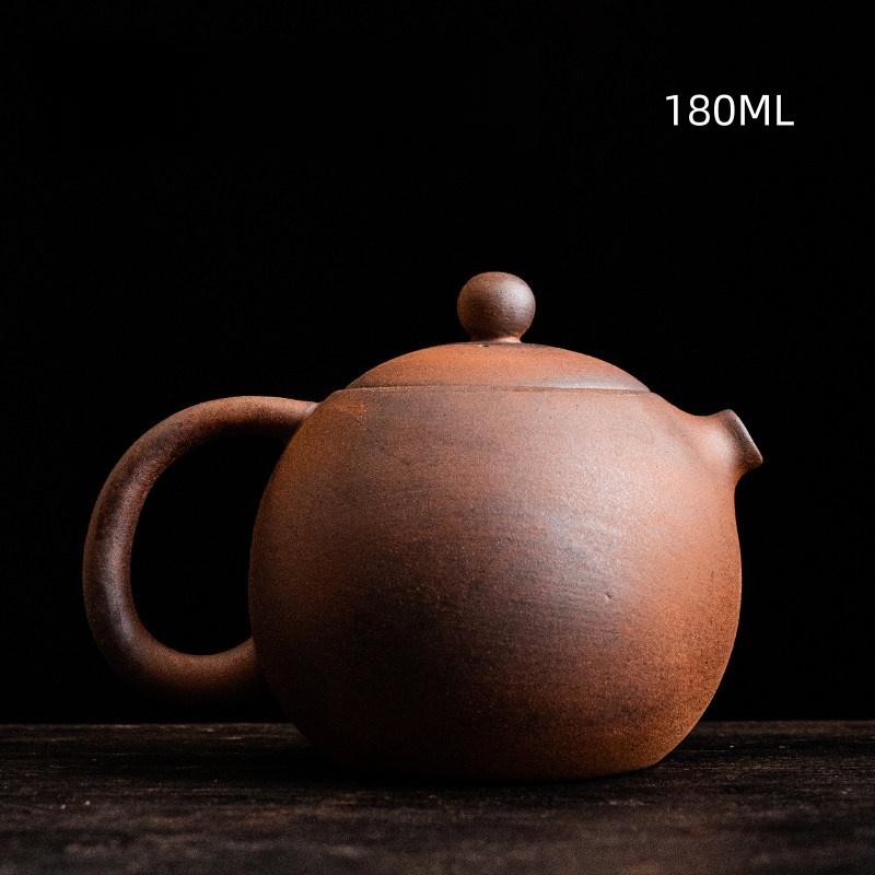 Rock Clay Coarse Pottery Tea Pot Retro Teapot Tea Kettle Tea Ceremony Tea Making Single Pot Tea Ceremony