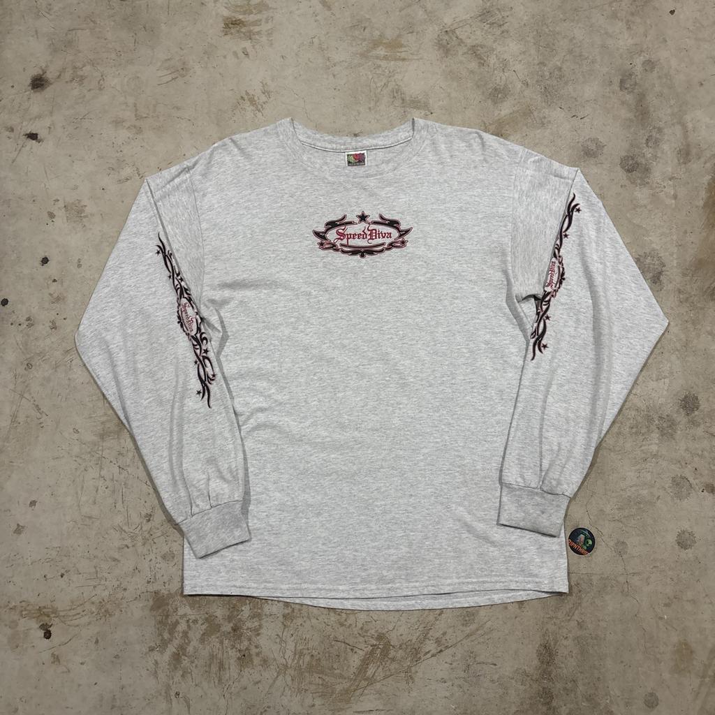 Vintage Y2K Speed Diva Skate Tee Size L