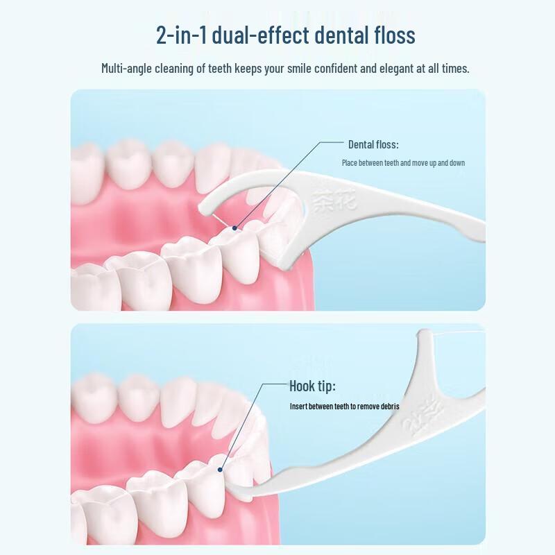 CHAHUA Disposable Dental Floss Picks & Toothpicks