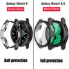 Case for Samsung Galaxy watch 4/5 44mm 40mm 46mm 42mm accessories Plated TPU Bumper cover Screen protector Galaxy watch4 classic