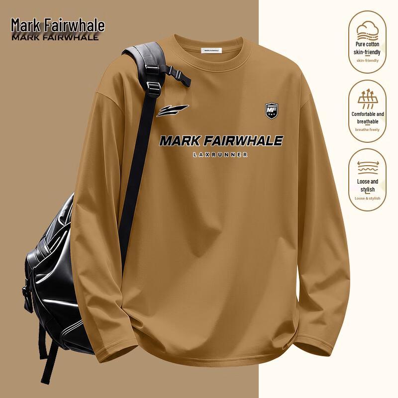 Mark Fairwhale Men's Commuter Cotton Long-Sleeve T-Shirt