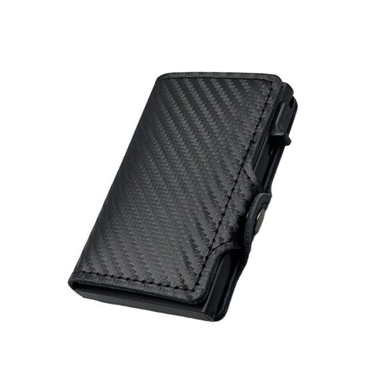 

Men s Women s Multi-Function Bank Card Wallet RFID Blocking Metal Aluminum ID Card Holder Fashion Business Purse чёрный