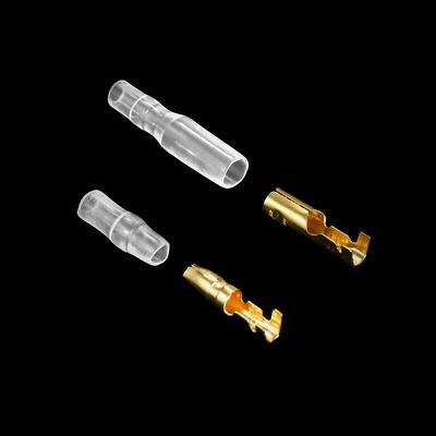 Σετ 200 PCS Wire Terminal Kit Bullet Connector Περιλαμβάνει ορειχάλκινο αρσενικό και θηλυκό σφαίρα 4,0 mm