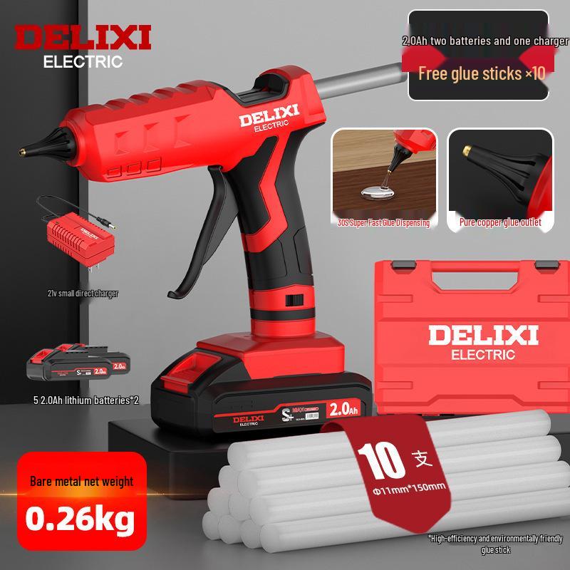Wireless Rechargeable Hot Melt Glue Gun for Kids' Crafts & Household Use