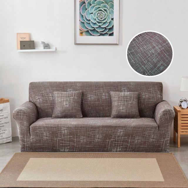 Bedruckter Sofabezug, Stretch-Couchbezüge, Loveseat-Schonbezüge für 2-Sitzer-Kissen, Couch, waschbar, Wohnzimmermöbelschutz