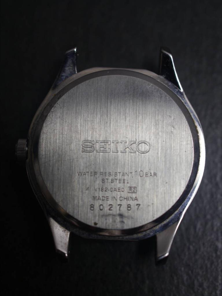 SEIKO SOLAR Date Watch ad996 3-hand V182-0AE0 Women's