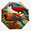 1PC Birds Flowers Umbrella-8-Rib Reinforced, Automatic Open, Lightweight & Durable, Fashion Accessory for Outdoor-D359