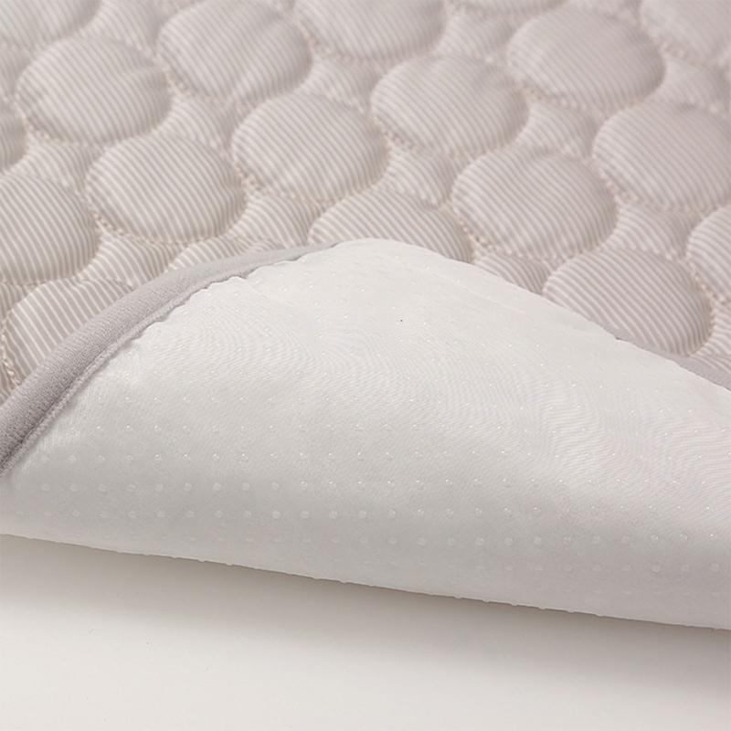 Soft Pet Bed Pad with Cooling Fabric, Washable Care, and Pillow Support for Indoor Use with Couch, Sofa, or Floor Placement