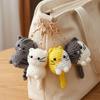 Handmade Crochet Cat Keychain Multi-color Cat Plush Keychain Cute Kitten Doll Keychain  Gift Giving