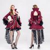 Kadın Gotik Cadı Elbisesi Vampir Kraliçesi Cosplay Peri Kuyruğu Elbiseleri Uzun Kollu Gotik Kostüm Elbisesi Sahne Giysileri Cadılar Bayramı Karnaval Lüks