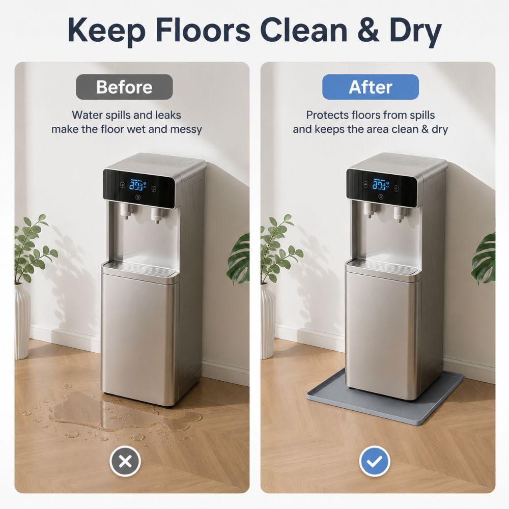 Anti Slip Washing Machine Drain Pan Raised Edge Floor Protector Durable Spill Mat  Kitchen Floor