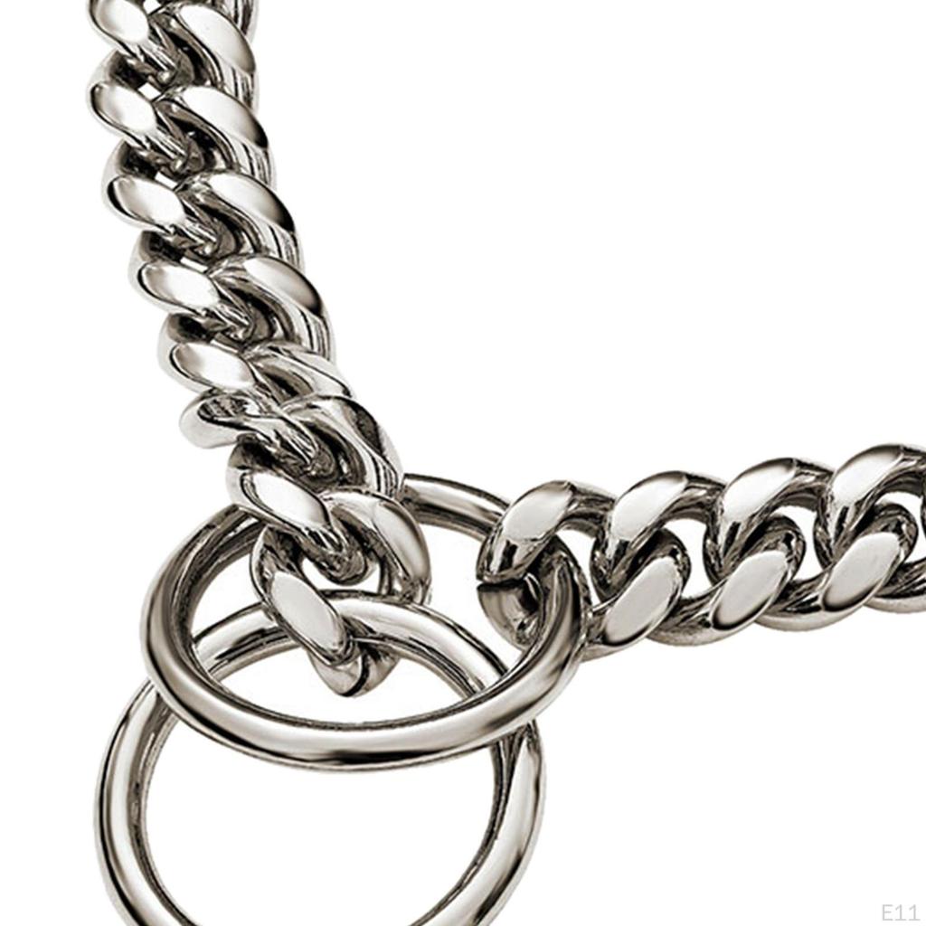 Large Dog Chain Collar Training Stainless Steel Chew Proof Necklace Choker