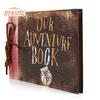 DIY Scrapbook Fotoalbum Abenteuerbuch mit Box, Scrapbooking-Zubehör im Retro-Stil
