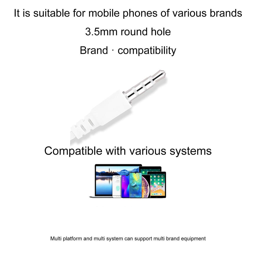 U19 Macaron Candy Series Stereo High Bass 3.5mm Headset With Microphone Earphone