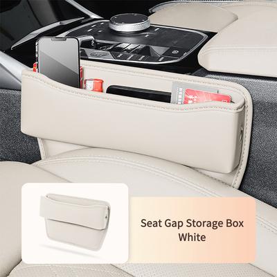 Universal Crevice Side Storage Pocket Wallet Keys Card Phone Holder Multifunction Car Seat Gap Organizer Storage Box Leather