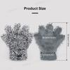SEAMETAL Microfiber Car Wash Gloves Plush Car Washing Mitt 5-Finger Double-sided High Water Absorption Cleaning Glove