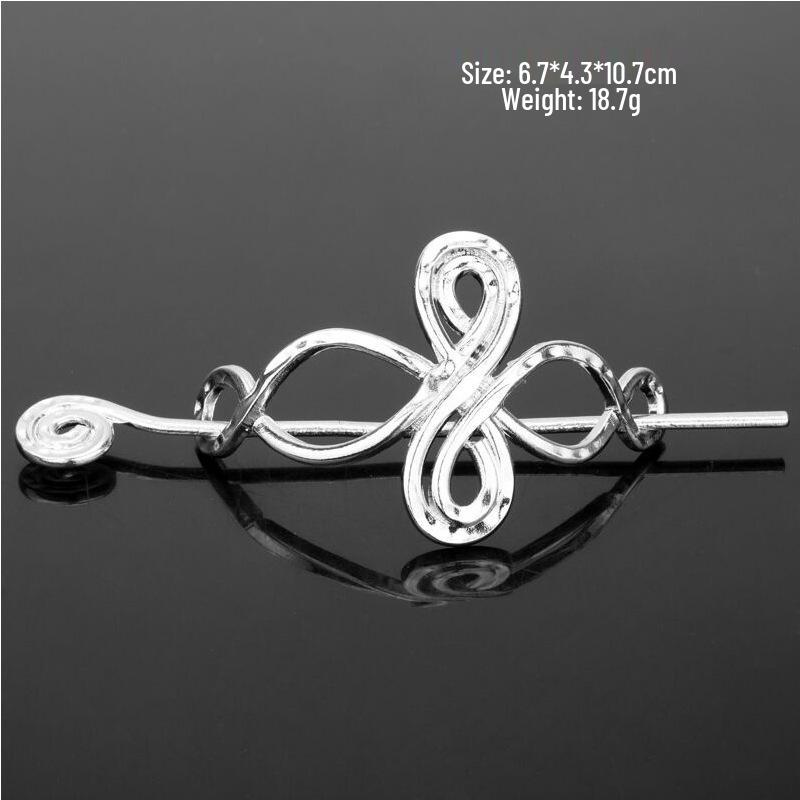 European & American Retro Celtic Knot Hairpin - Metal Crown Updo Clip