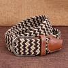 Fashion Woven Braided Fabric Comfort Stretch Casual Dress Belt for Men Women