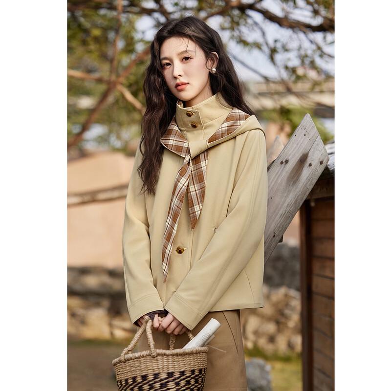 M Xiu Women s Lyocell Cotton Short Jacket L