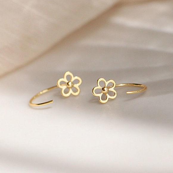 925 Sterling Silver Butterfly Stud Earrings - Elegant Ear Clips & Trendy Ear Hoops for Women