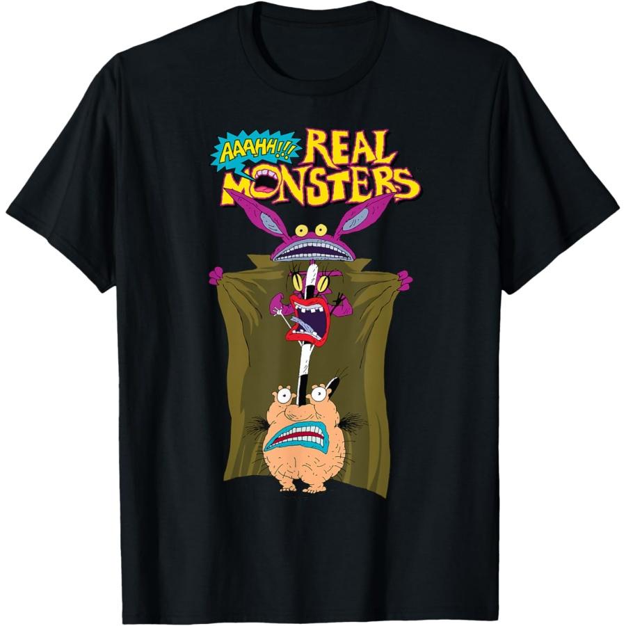 Nickelodeon AAAHH Real Monsters Trench Coat Disguise T-Shirt T-Shirt XXXXXL чёрный