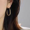 Cold Feng Shui Drop Gold Earrings French Niche Chic Temperament Earrings New Trendy Earrings for Women